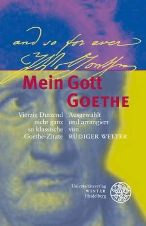 Mein Gott Goethe de Rüdiger Welter