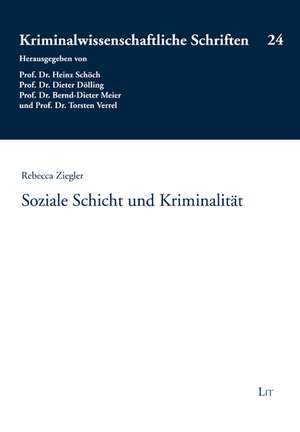 Soziale Schicht und Kriminalität de Rebecca Ziegler