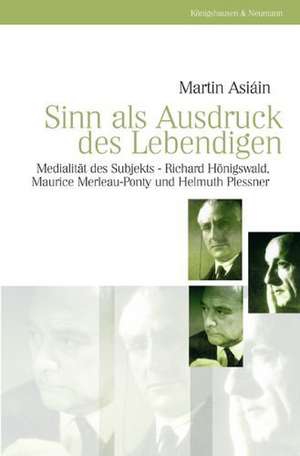 Sinn als Ausdruck des Lebendigen de Martin Asiáin