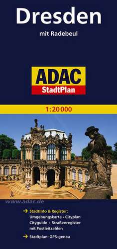 ADAC StadtPlan Dresden mit Radebeul 1 : 20 000