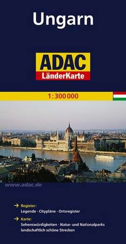 ADAC LänderKarte Ungarn 1 : 300 000