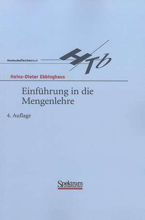 Einführung in die Mengenlehre de Heinz-Dieter Ebbinghaus