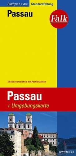 Falk Stadtplan Extra Standardfaltung Passau 1 : 17 500