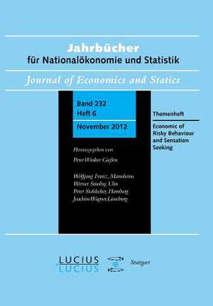 Economics of Risky Behavior and Sensation Seeking de Peter Winker