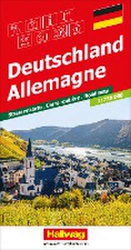 Hallwag Strassenkarte Deutschland 1:750.000 de Hallwag Kümmerly+Frey AG