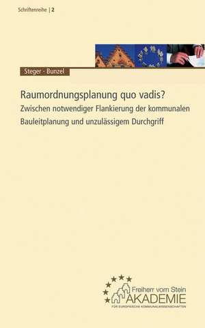 Raumordnungsplanung quo vadis? de Hans H. Blotevogel