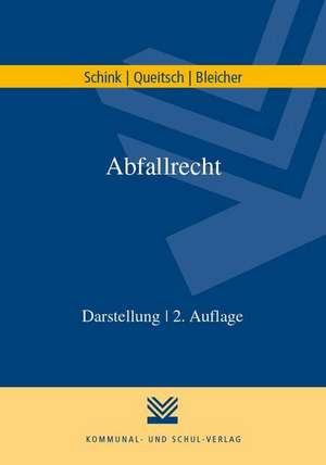 Abfallrecht de Alexander Schink
