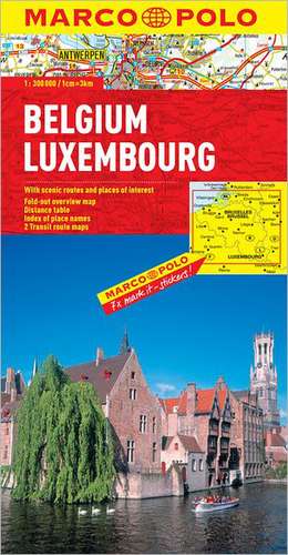 Belgium/Luxembourg Map de Marco Polo