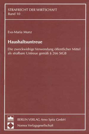 Haushaltsuntreue de Eva-Maria Munz