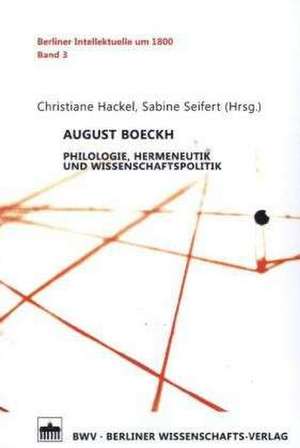 August Boeckh de Christiane Hackel