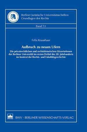 Aufbruch zu neuen Ufern de Felix Kraushaar