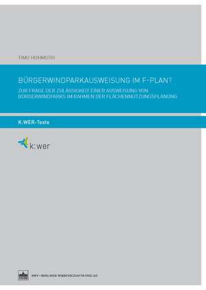 Bürgerwindparkausweisung im F-Plan? de Timo Hohmuth