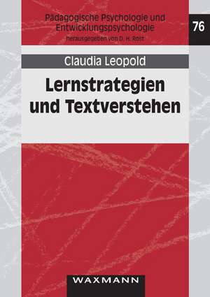 Lernstrategien und Textverstehen de Claudia Leopold