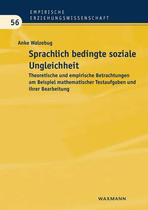 Sprachlich bedingte soziale Ungleichheit de Anke Walzebug