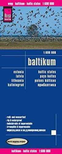 Reise Know-How Landkarte Baltikum / Baltic States (1:600.000) : Estland, Lettland, Litauen und Region Kaliningrad de Reise Know-How Verlag Peter Rump