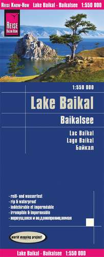 Reise Know-How Landkarte Baikalsee / Lake Baikal 1:550.000 de Reise Know-How Verlag Peter Rump