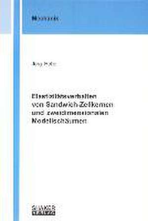 Elastizitätsverhalten von Sandwich-Zellkernen und zweidimensionalen Modellschäumen de Jörg Hohe