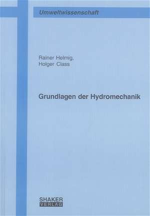 Grundlagen der Hydromechanik de Rainer Helmig