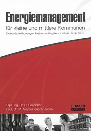 Energiemanagement für kleine und mittlere Kommunen de Harald Baedeker