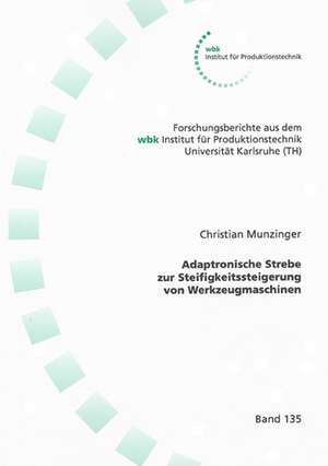 Adaptronische Strebe zur Steifigkeitssteigerung von Werkzeugmaschinen de Christian Munzinger