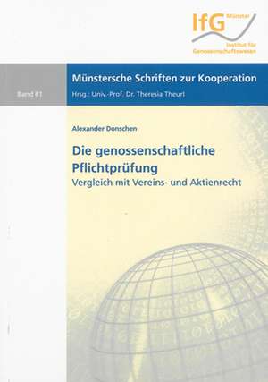 Die genossenschaftliche Pflichtprüfung de Alexander Donschen