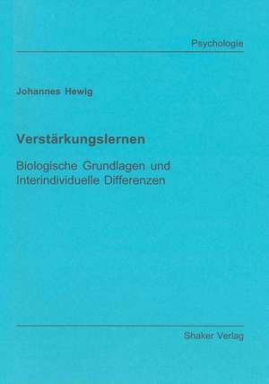 Verstärkungslernen de Johannes Hewig