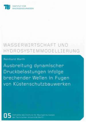 Ausbreitung dynamischer Druckbelastungen infolge brechender Wellen in Fugen von Küstenschutzbauwerken de Reinhard Marth