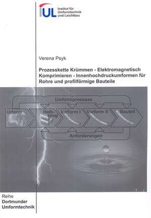 Prozesskette Krümmen - Elektromagnetisch Komprimieren - Innenhochdruckumformen für Rohre und profilförmige Bauteile de Verena Psyk