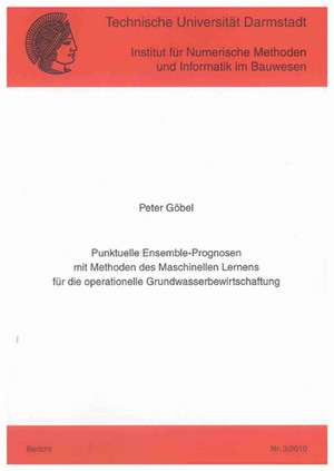 Punktuelle Ensemble-Prognosen mit Methoden des Maschinellen Lernens für die operationelle Grundwasserbewirtschaftung de Peter Göbel