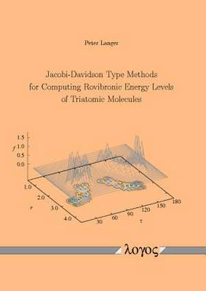 Jacobi-Davidson Type Methods for Computing Rovibronic Energy Levels of Triatomic Molecules