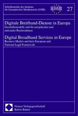 Digitale Breitband-Dienste in Europa de Alexander Roßnagel