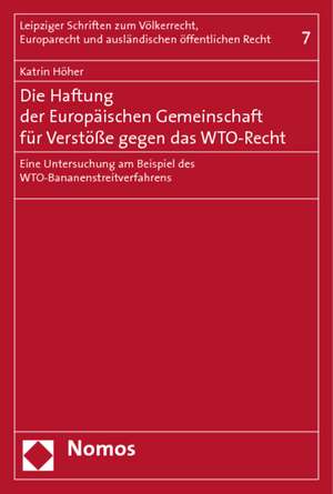 Die Haftung der Europäischen Gemeinschaft für Verstöße gegen das WTO-Recht