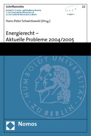 Energierecht - Aktuelle Probleme 2004/2005 de Hans-Peter Schwintowski