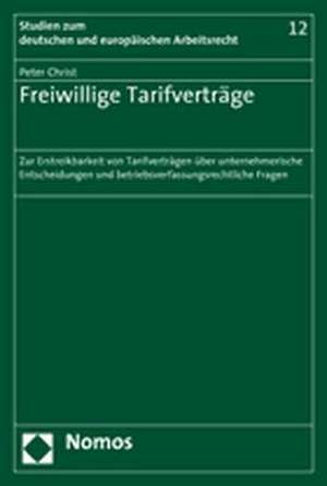 Freiwillige Tarifverträge de Peter Christ