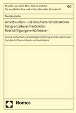 Arbeitsunfall- und Berufskrankheitenrisiko bei grenzüberschreitenden Beschäftigungsverhältnissen de Monika Goller