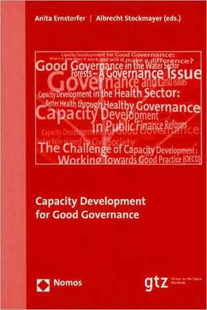 Capacity Development for Good Governance de Anita Ernstorfer