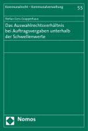 Das Auswahlrechtsverhältnis bei Auftragsvergaben unterhalb der Schwellenwerte de Stefan Gers-Grapperhaus