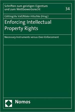 Enforcing Intellectual Property Rights de Horst-Peter Götting