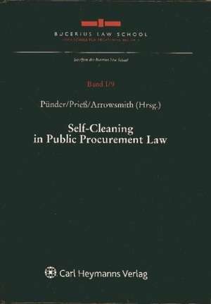 Self-Cleaning in Public Procurement Law de Hermann Pünder