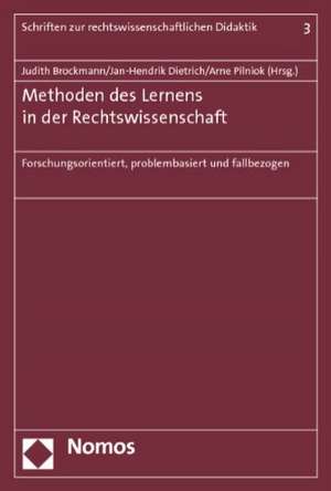 Methoden des Lernens in der Rechtswissenschaft de Judith Brockmann