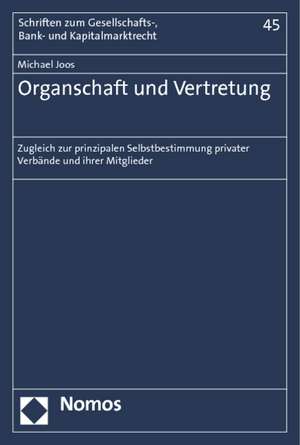 Organschaft und Vertretung de Michael Joos