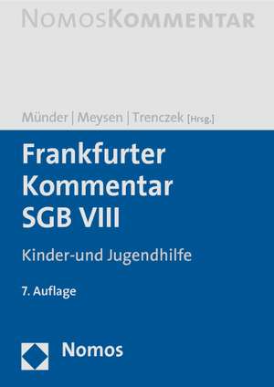 Frankfurter Kommentar Sgb VIII: Kinder- Und Jugendhilfe de Johannes Münder