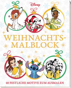 Disney: Weihnachtsmalblock: 40 festliche Motive zum Ausmalen de Disney