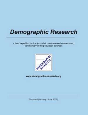 Demographic Research, Volume 6 de MPI für demografische Forschung