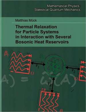 Thermal Relaxation for Particle Systems in Interaction with Several Bosonic Heat Reservoirs de Matthias Mück