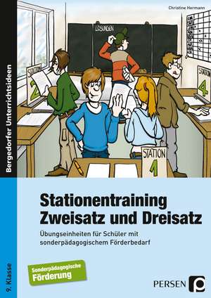 Stationentraining Zweisatz und Dreisatz de Christine Hermann