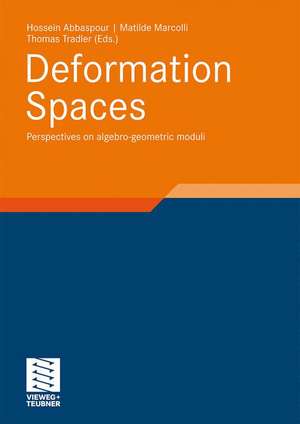 Deformation Spaces: Perspectives on algebro-geometric moduli de Hossein Abbaspour