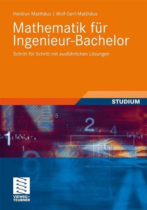 Mathematik für Ingenieur-Bachelor: Schritt für Schritt mit ausführlichen Lösungen de Heidrun Matthäus