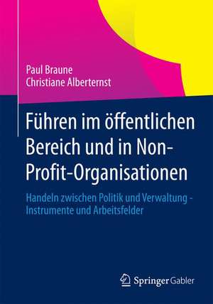 Führen im öffentlichen Bereich und in Non-Profit-Organisationen: Handeln zwischen Politik und Verwaltung - Instrumente und Arbeitsfelder de Paul Braune