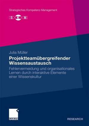 Projektteamübergreifender Wissensaustausch: Fehlervermeidung und organisationales Lernen durch interaktive Elemente einer Wissenskultur de Julia Müller